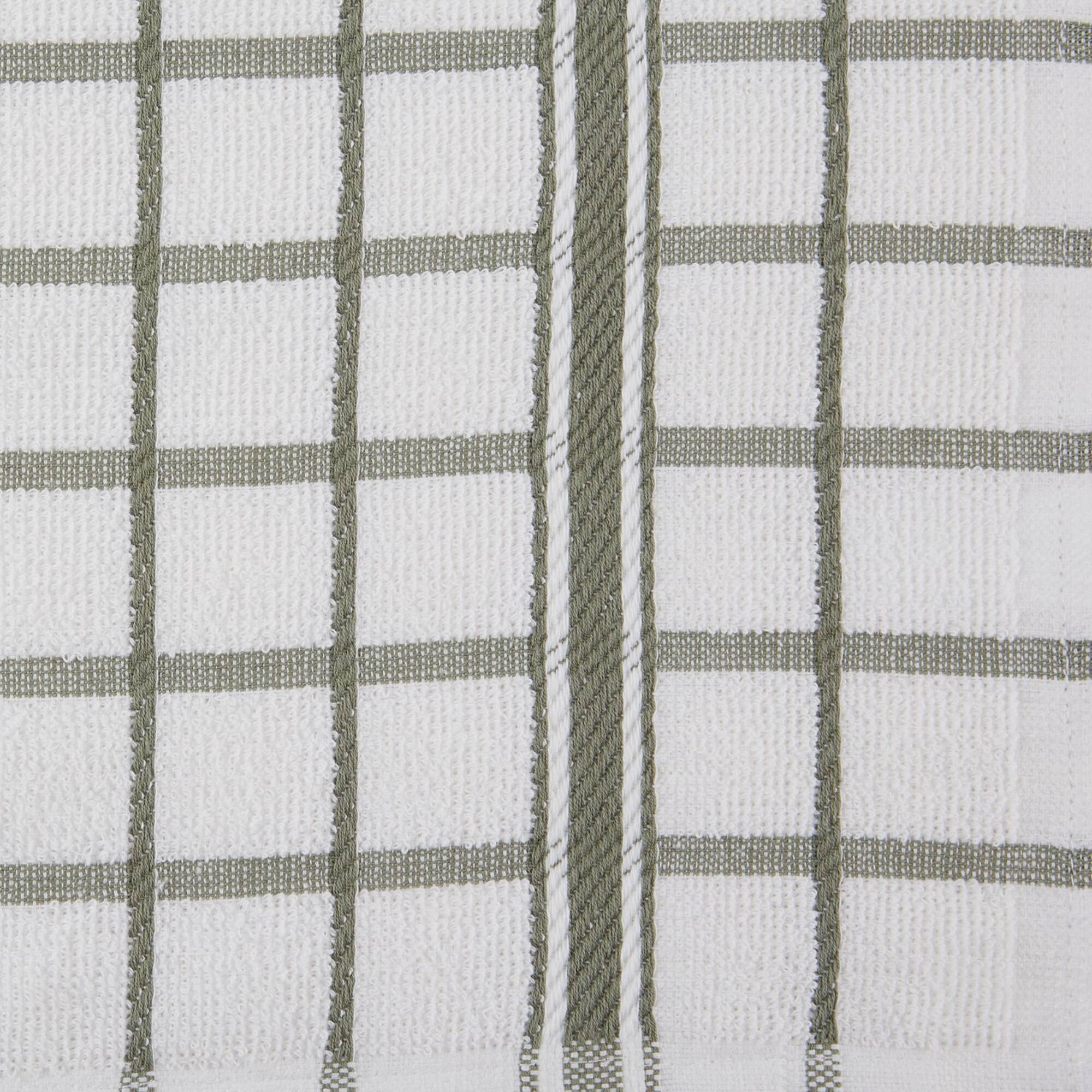 DII® Artichoke Windowpane Terry Dishtowels, 4ct.
